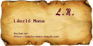 László Masa névjegykártya